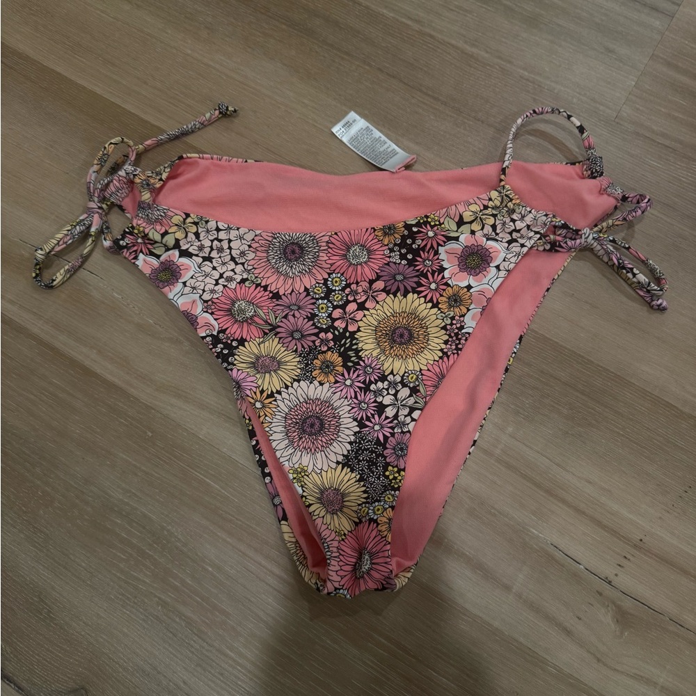 Floral Pink Bikini Bottom